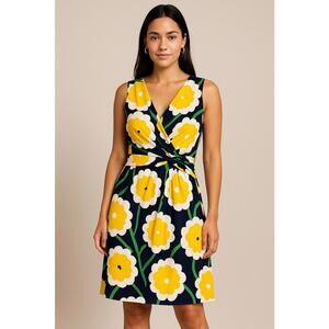 Diane von Furstenberg Sz 10 Cocktail Wrap Dress 100% Silk